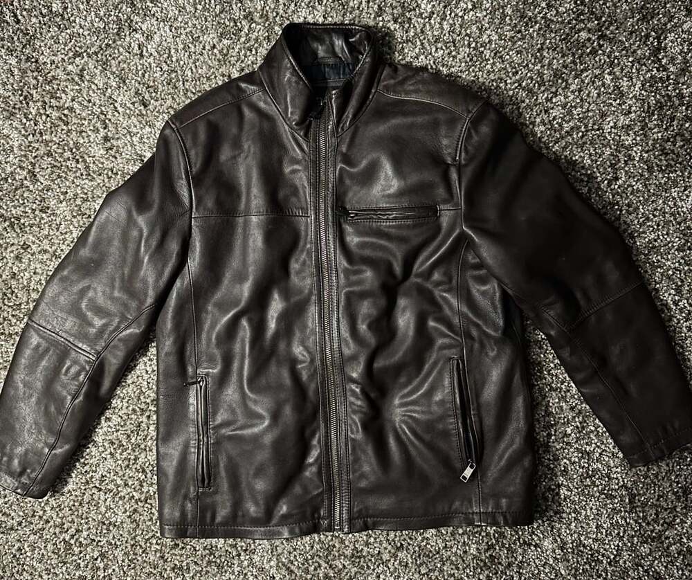 Marc New York Andrew Marc Men's Brown Leather Jacket